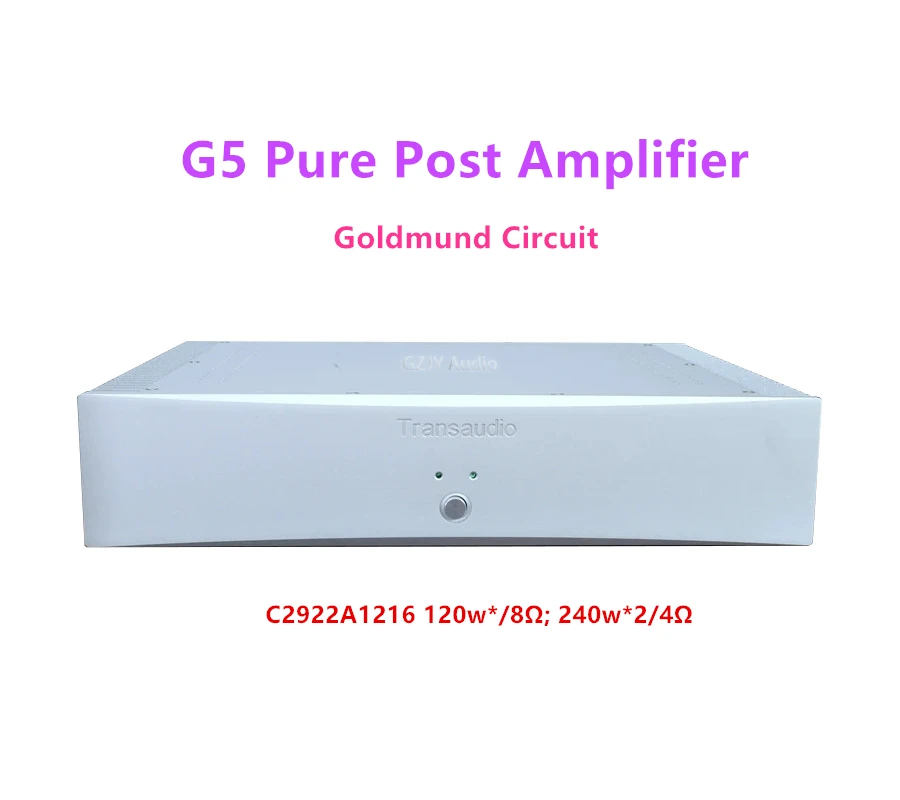 Latest Arrival Goldmund Circuit Ultra-low Distortion Feverish Pure Post Amplifier C2922A1216 120w*/8Ω; 240w*2/4Ω