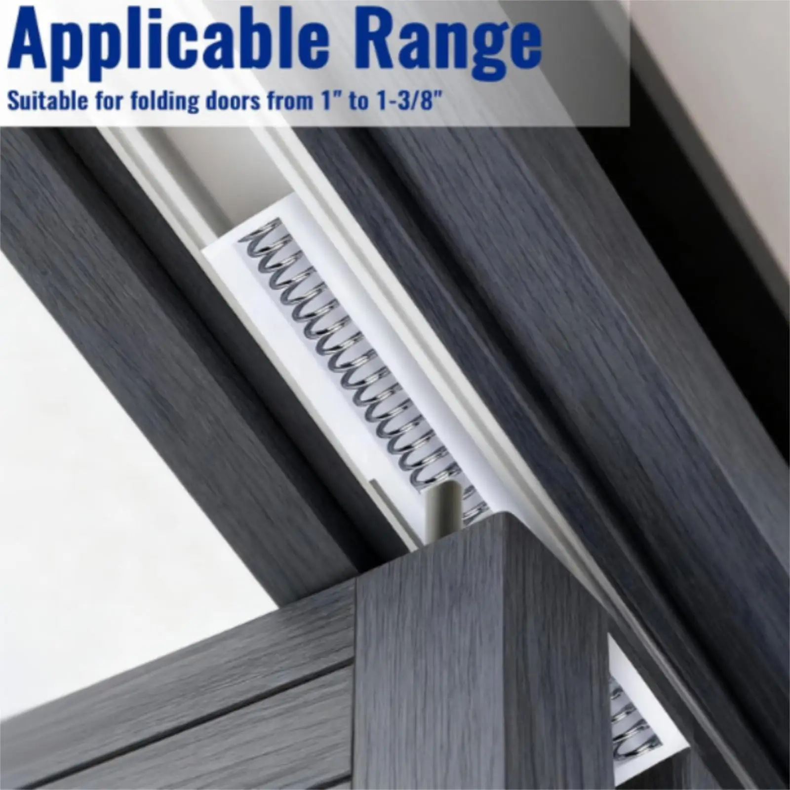 6 x Bifold Doors Sliding Spring Mechanism Easy Installation for Wardrobe and Closet Smooth Gliding Action Replacement Hardware