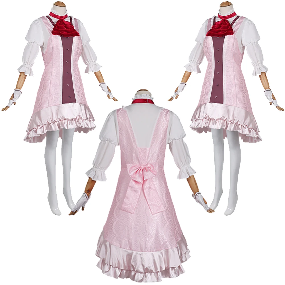 Lili Cosplay Game Tekken8 Fantasy Lolita Dress  Women Outfits Anime Disguise Scarf Gloves Costume GirlsHalloween Roleplay Suit