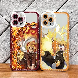 Demon Slayer Kyoujurou Phone Case for Vivo V40 V30e V25 V23 V21 Y50 Y33s Y21 Y20 Y28 Y22 Y17 Y15s 4G 5G Border Clear Soft Cover
