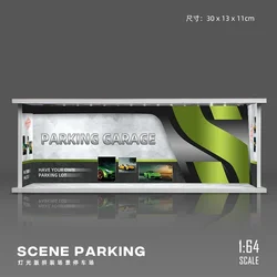 MOREART Collector 1/64 Garage Parking Lot Alloy Scene Storage Parking Garage Diecast Automotive Model Ornaments Cas Toys Gifts