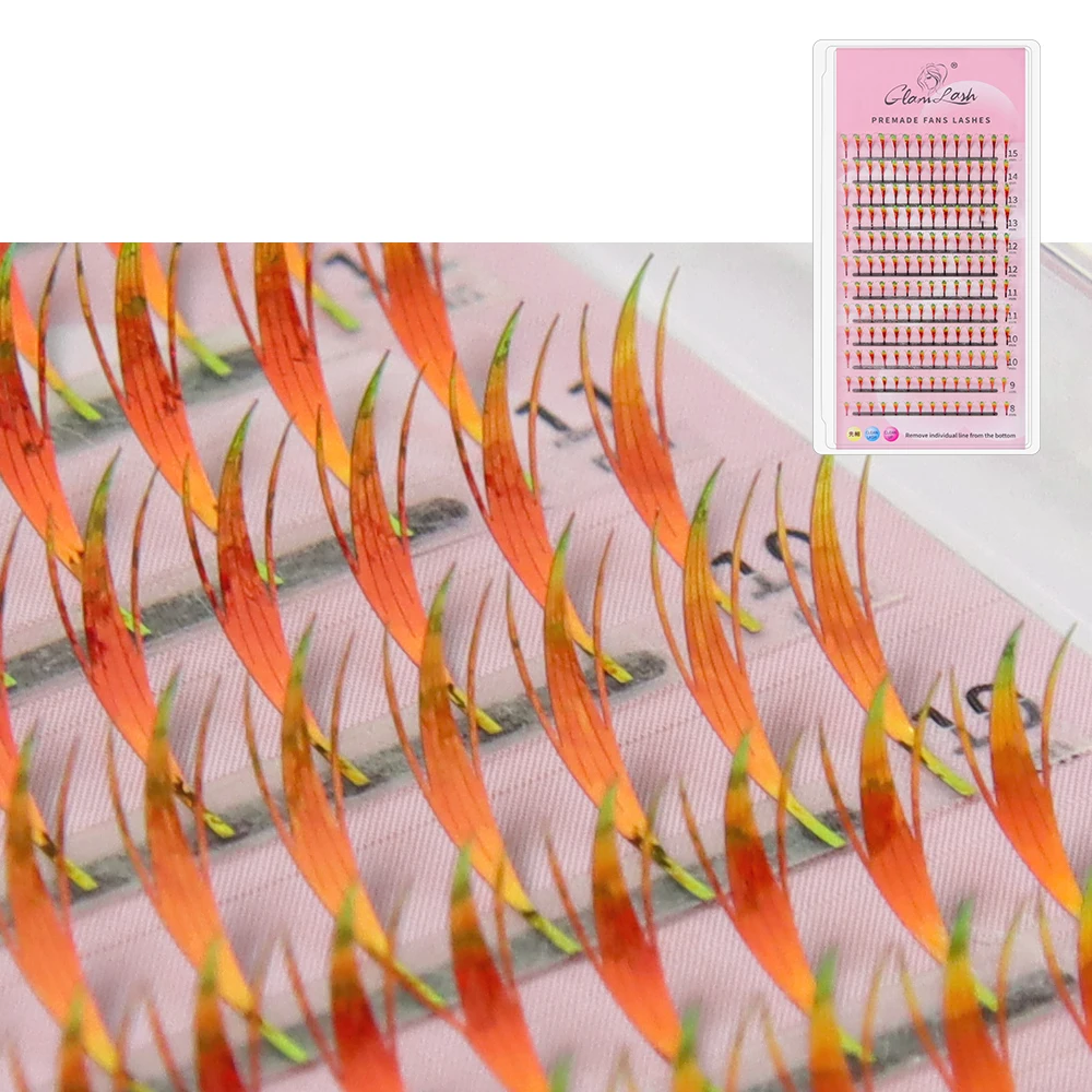 GLAMLASH Glänzende Glitzer Comic Spire Wimpernverlängerung Holographische Manga Künstliche Wimpern Magische Elfen-Tinsel Anime Wimpern – Detail 7