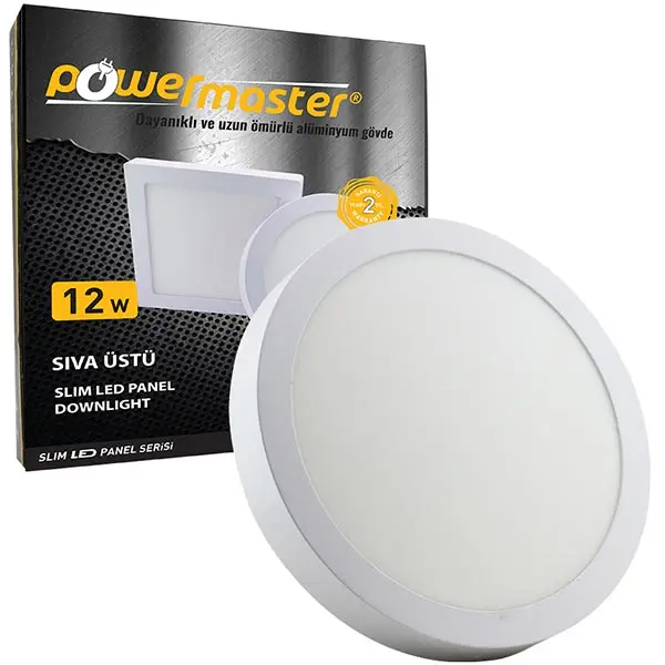 POWERMASTER 12 WATT SIVA top 6500K white LED-ECO SPOT PANEL