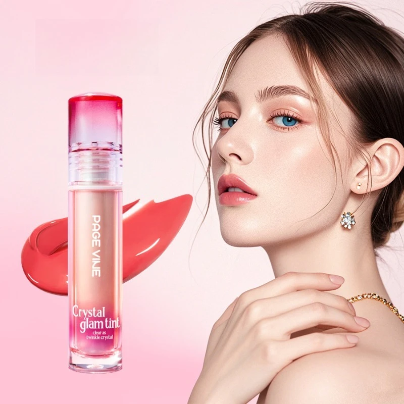 Olejek do ust z efektem lustra, nawilżający błyszczyk do ust, błyszcząca pomadka, tint do ust Pure Desire, nieklejący się