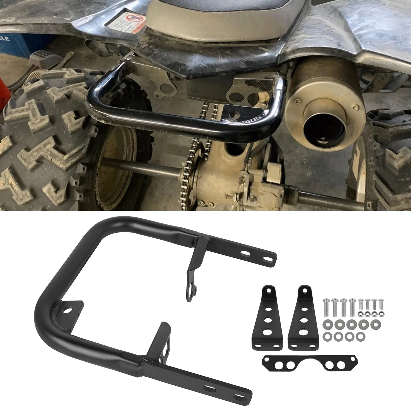 

YFZ450 SE Motorcycle Rear Grab Bar Bumper Luggage Rack For Yamaha YFZ 450 YFZ450SE2 YFZ450SP YFZ450V 2004-2013 Cargo Tail Rack