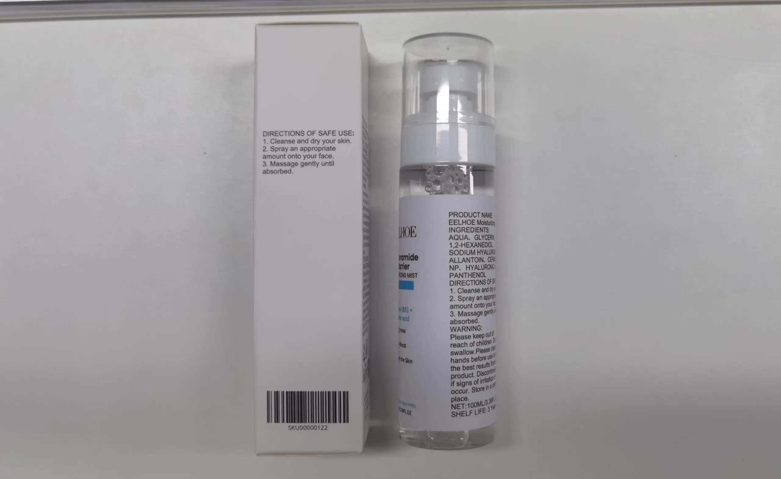 EELHOE Moisturizing and moisturizing spray，Hydrating Spray for Dry Skin, Hydration Boost, All Skin Types, 100ml