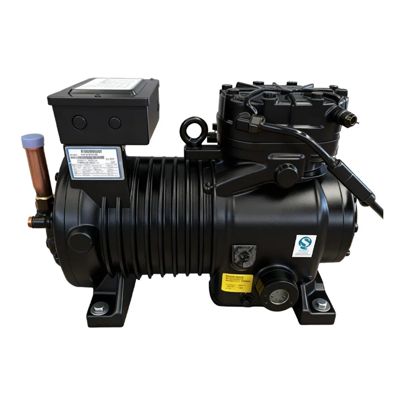 D6DJ-4000-AWM/D Semi-Hermetic Reciprocating Compressor 40HP Low Temperature Refrigeration Compressor for Chiller & Cold Storage
