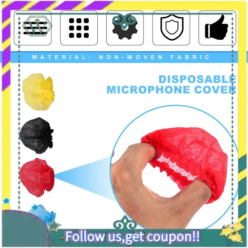 A28Q-120 قطعة من الزجاج الأمامي الصحي للميكروفون القابل للتصرف، غطاء ميكروفون محمول، لغرفة تسجيل الكاريوكي، مقابلة الأخبار، إلخ #2