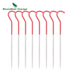 Boundless Voyage Titanium Alloy Tent Pegs Camping Tent Stakes Portable Canopy Nail Ground Pin Tent Accessories
