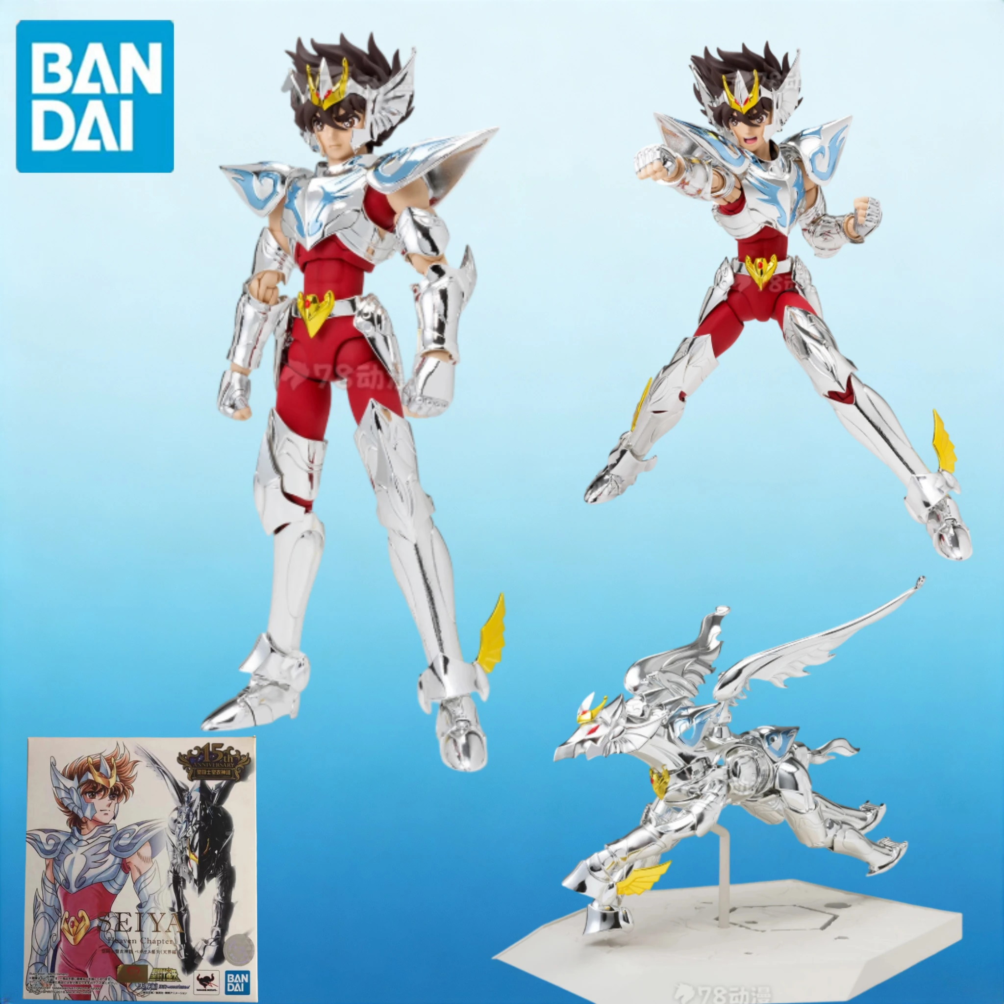 Figura Coleccionable Bandai Myth Cloth Saint Seiya Heavenly Chapter Pegasus Seiya Edición 15.º Aniversario, Disponible en Stock