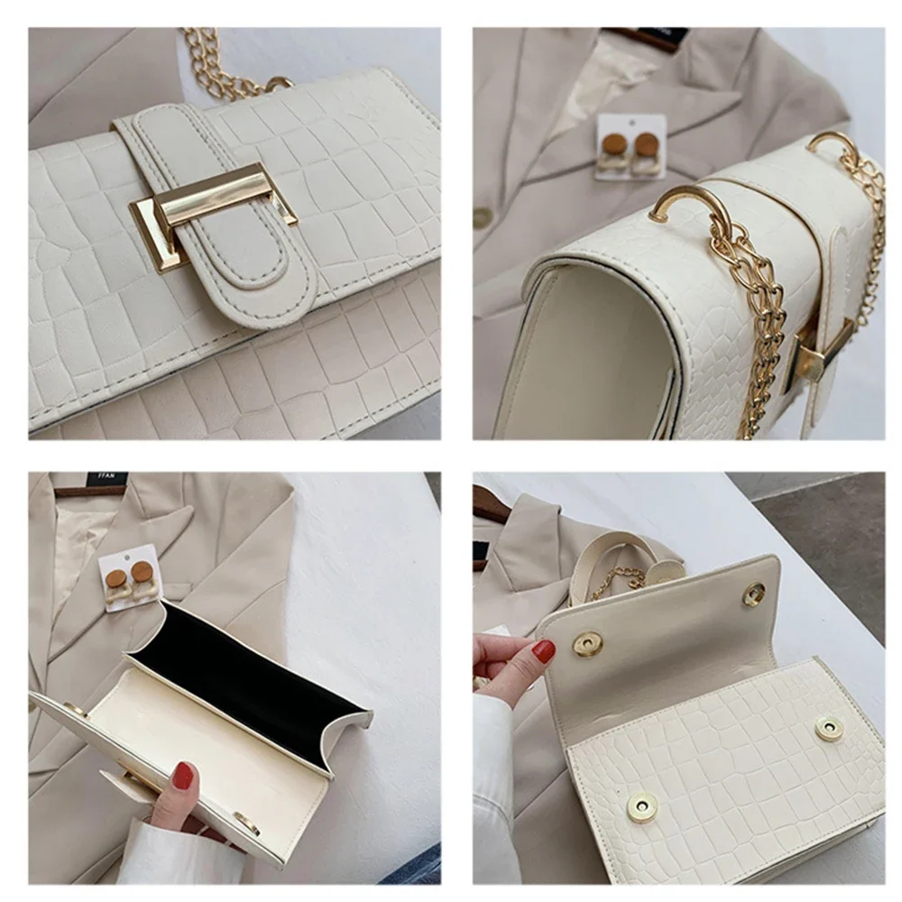 Square Shoulder Bags For Women 2023 Brand Designer Luxury Crossbody Bags Female Chain Elegant Designer Brand Puse And Bags