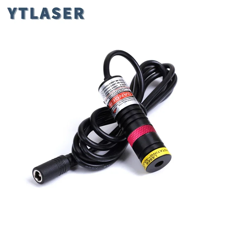 Merah 11 Garis DOE Pencari Lokasi Dapat Fokus D18x65mm 660nm Modul Laser 10Mw 30Mw 50Mw 100Mw untuk Pemotongan Posisi Kayu
