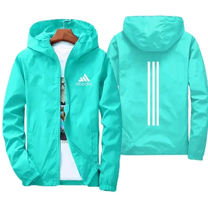 سويت شيرت رجالي بغطاء للرأس وسحاب مقاوم للرياح ومقاوم للماء لخريف وشتاء، سترة رجالية مريحة وغير رسمية في الهواء الطلق 2025