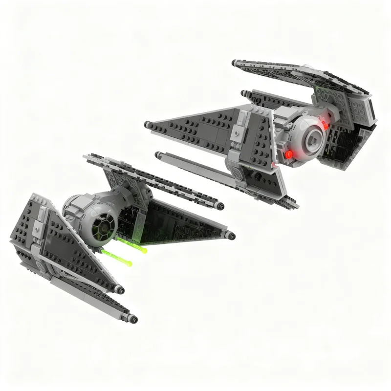 528pcs MOC Star Battle Royal Guard TIE Interceptor - TIE Interceptor 3 Pack! Model Building Blocks Christmas Gift Toys Education