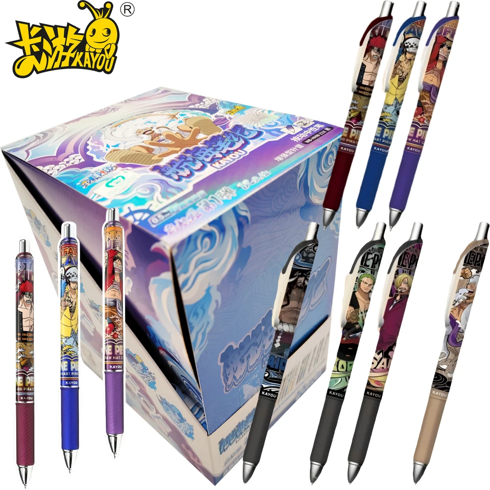

Натуральная цельная гелевая ручка Kayou, глухая коробка, крутая креативная личность, черная шариковая ручка, канцелярские принадлежности, подарки для фанатов
