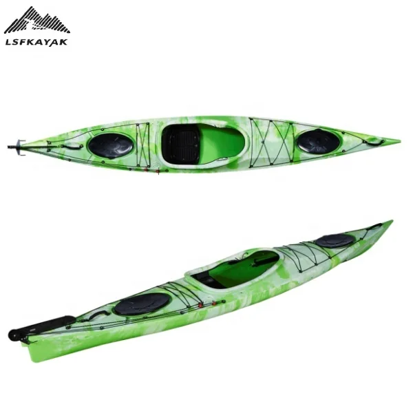 2024 Sit In Sea Kayak 4.2m LLDPE/LDPE Plastic Kayak One Person One Seat Kayak Boat With Accessory