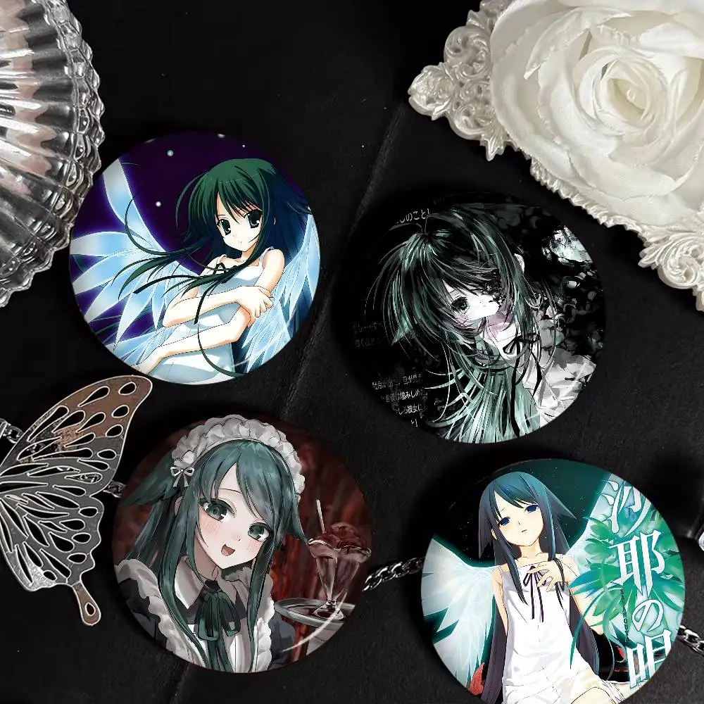 

Horror The Song Of Saya Game Round Button Pins Slogan Creative Brooches Backpack Clothes Decoration Fashion Cartoon Jewelry