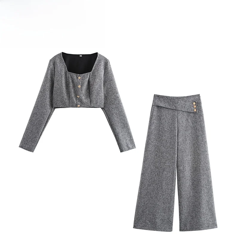 ZBZA Autunno Nuovo Design Faionable Sensation Small Fraance Sle Ele Set Abito da donna di alta qualità in fibra di poliestere