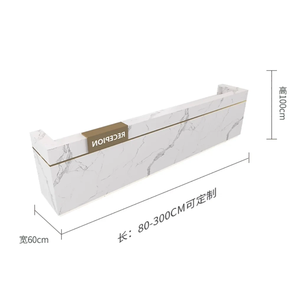 

Столы Современная мода Простые элегантные стойки регистрации Эстетические скандинавские стойки регистрации Роскошная деликатесная коммерческая мебель Mostrador