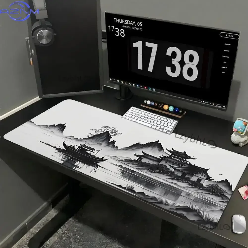 Japanese scenery art Mouse Pad Large Gaming MousePad Anti-Slip Rubber Deskmat XXL Gamer Office Laptop Accessories Long Desk Mat