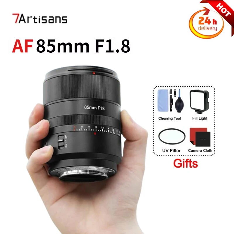 

7artisans AF 85 мм F1.8 STM Полнокадровый Автофокус портретный объектив для Sony A7R5 R4 R3 M4 M3 ZVE10 камера