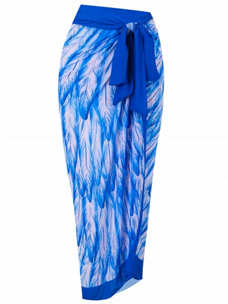

Women Long Sarongs Swimsuit Coverups Beach Bikini Wrap Sheer Maxi Skirt 2026 Summer Scarf Cover Ups For Swimwear