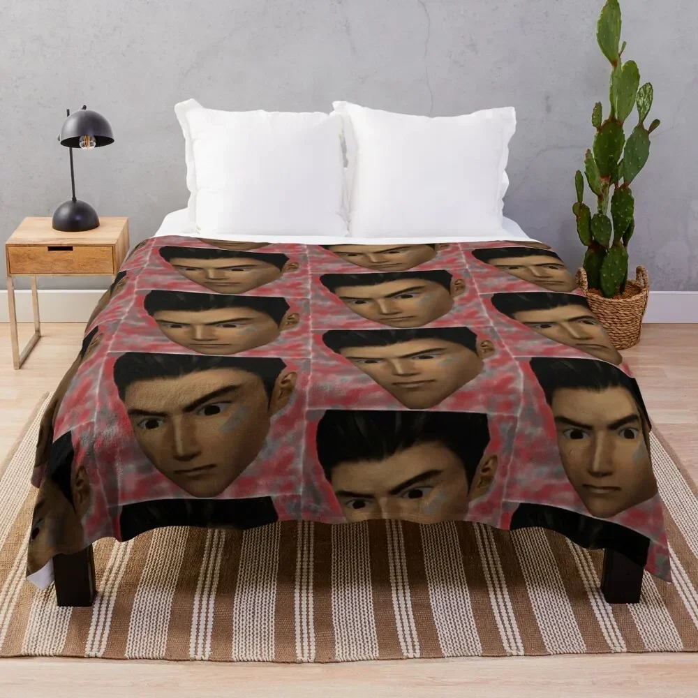 Shenmue: Ryo Crazy Eyes Oil Painting Throw Blanket Thins Sofa Blankets