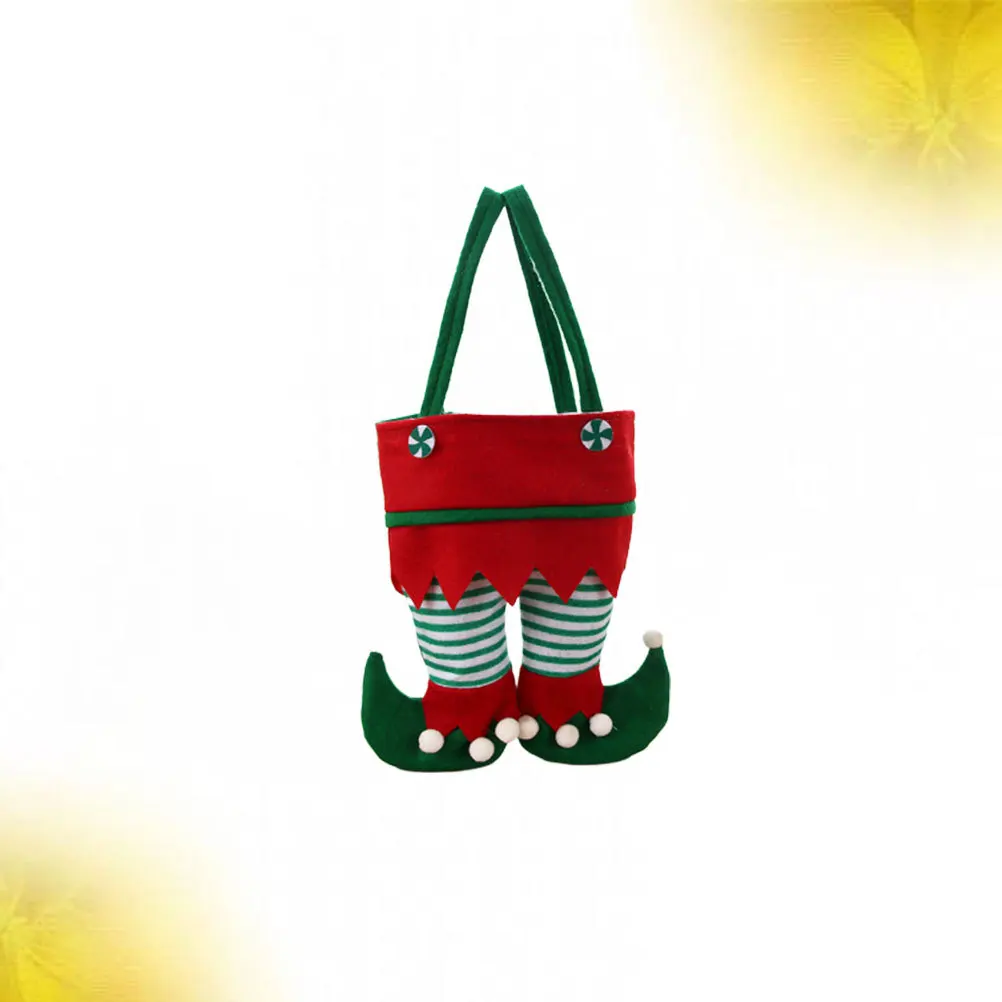 

Red Sock Wine Bag For Double Bottle Storage Christmas Gift Tote Portable Party Favor Bag Holiday Decoration