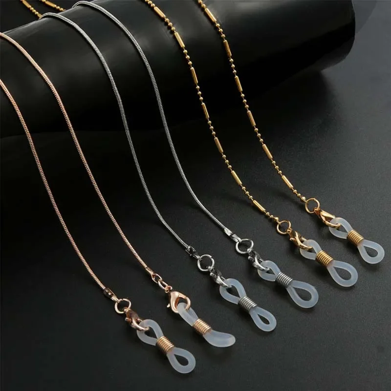 

Fashion Reading Glasses Chain for Women Minimalist Metal Snake Bone Chain Sunglasses Mask Lanyard Eyewear Jewelry Accessories