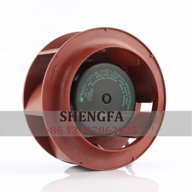 German fans 24V 1.2a cooler centrifugal blower centrifugal Axial Flow fansedge exhaust industrial R1G133-AA17-08 cooling fan