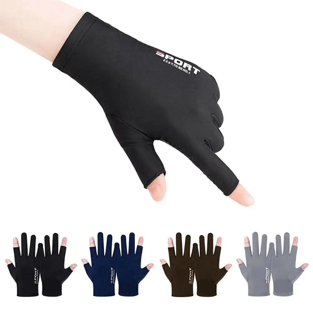 Guantes de protección solar UV finos y transpirables, manoplas elásticas antideslizantes para correr, Verano