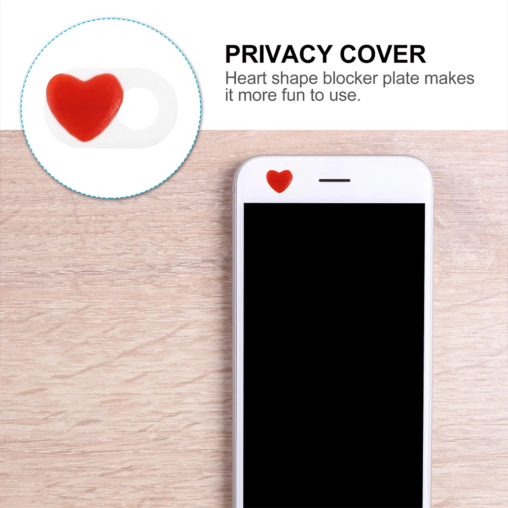 

4Pcs Privacy Webcam Cover Heart Pattern Slide Laptop Tablet Cover with Durable Adhesive Pc Web Protection