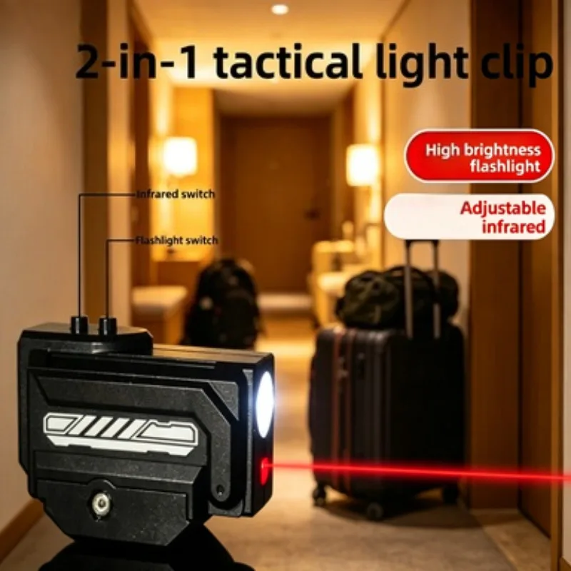 Mini Size Under Mount Dual Light Toy Parts 20MM Adjustable Holder Red Lamp & Ultra Small Mini Light