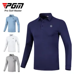 PGM golf clothing men's spring and autumn breathable clothes long-sleeved T-shirt quick-drying functional fabric