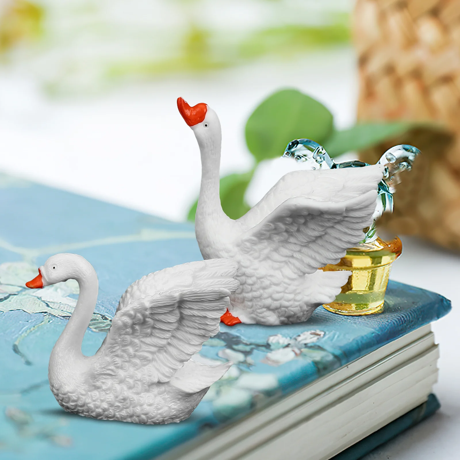 

5pcs Mini Ornaments Resin Figurines For Bonsai Resin Craft Garden Bonsai Decoration Animal Models Home Desk Display Decor