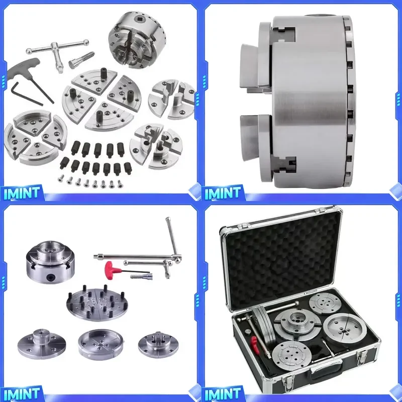 Manufacturer Supply Manual 4 Jaw Self Centering Hardened Steel Wood Lathe Chuck with Clamping for Woodworking Applications