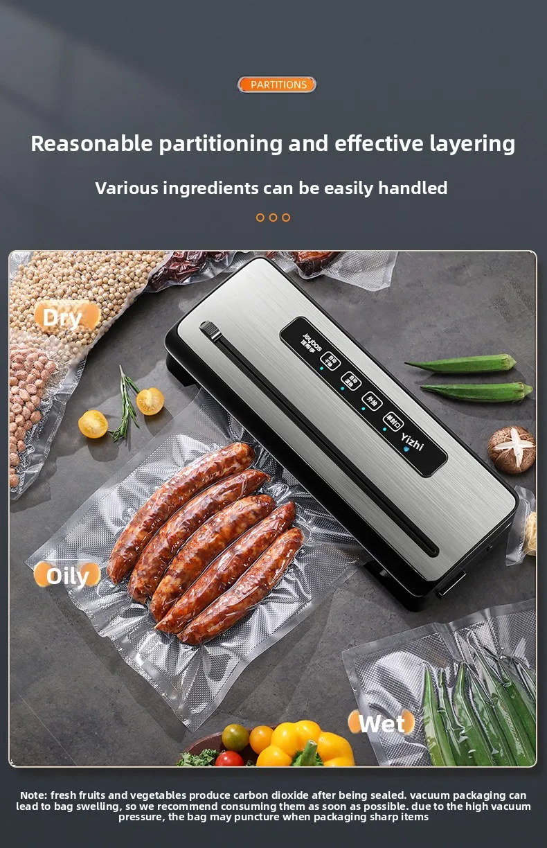 Automatic household vacuum sealing machine food packaging small