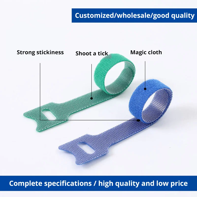 50/100PCS Detachable Cable Ties Colored Plastics Reusable Cable Ties Nylon Loop Wrap Zip Ttype Cable Tie Wire Bandage Tie