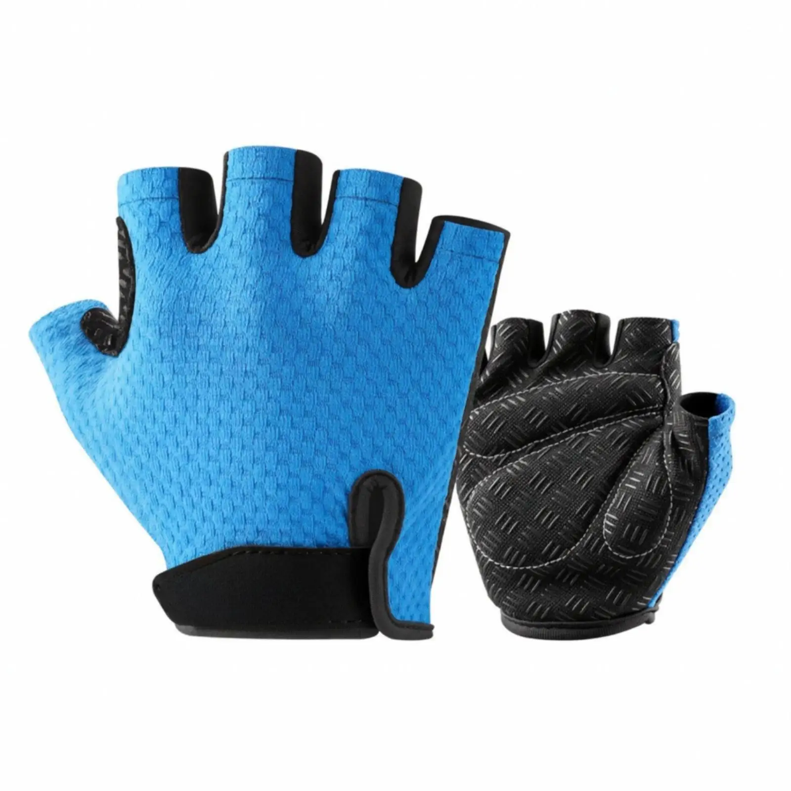 Child Cycling Gloves Breathable Mesh Hook Loop Closure Bike Riding Gloves for Kids Outdoor Two Wheeler Safety