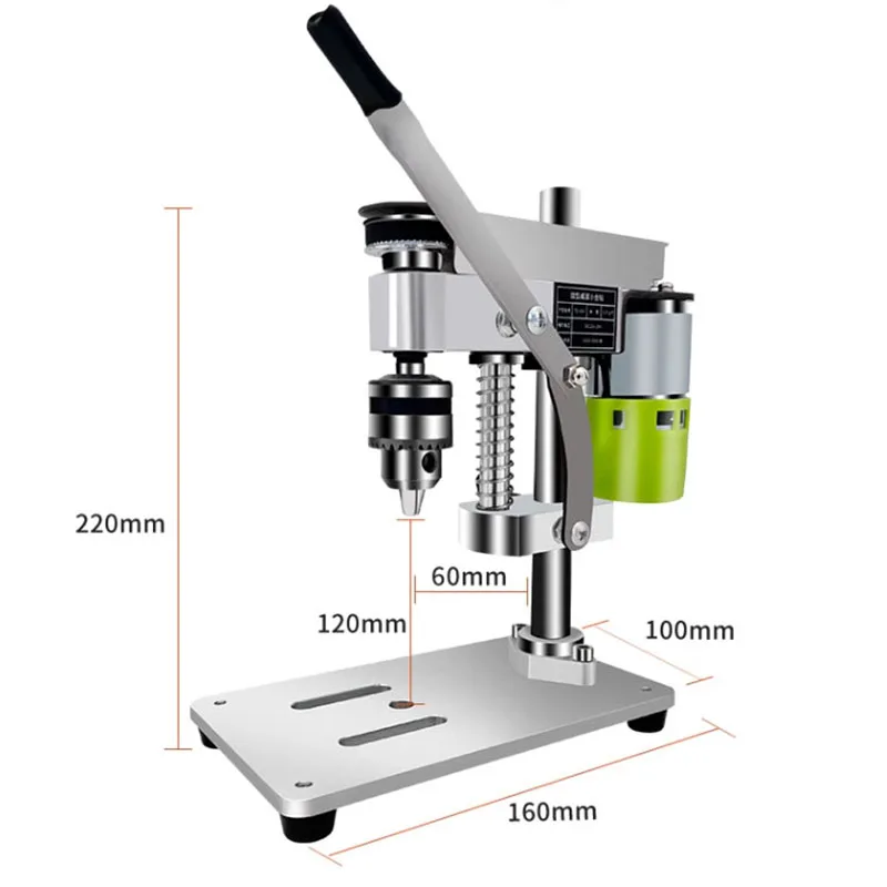 

Домашняя миниатюрная настольная дрель, стол для ремонта «сделай сам», высокоточная электрическая дрель с переменной скоростью сверления постоянного тока, 795