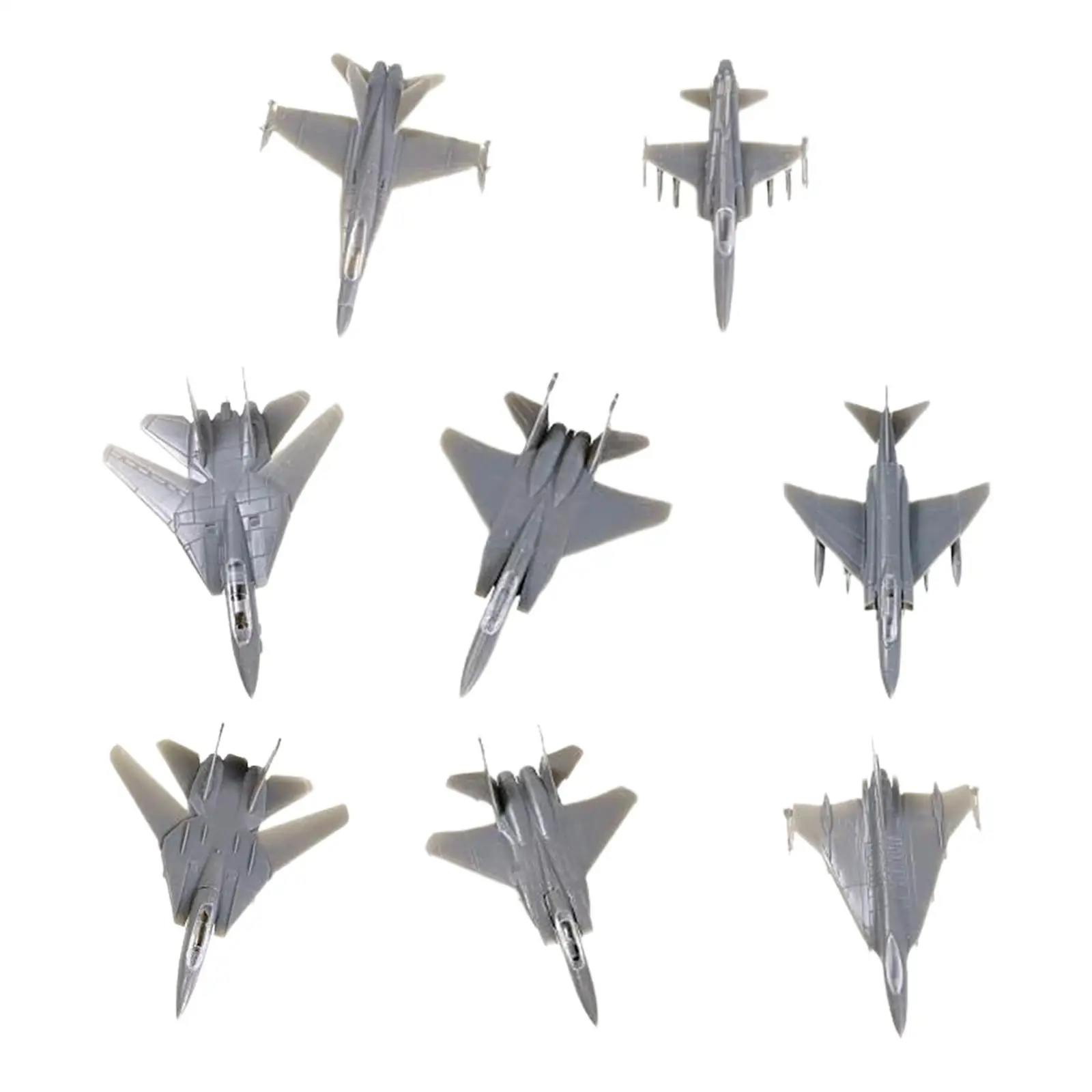 1/144 4D Assembled Fighter Plane Kits Airplane Models Simulation Model Toy for Children