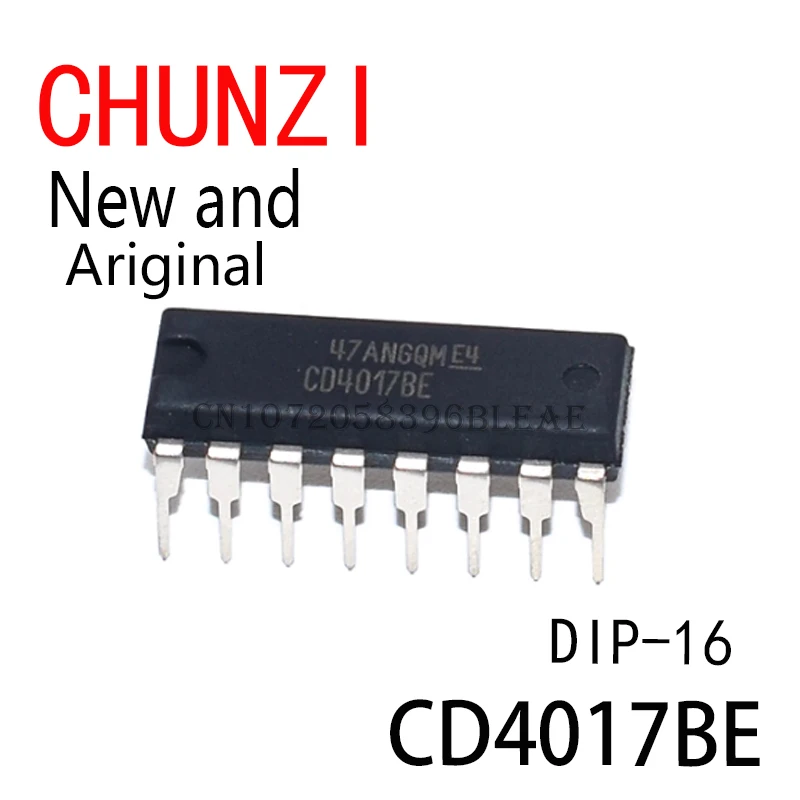 10PCS New and Original IC CD4017 CD4017B DIP-16 CD4017BE