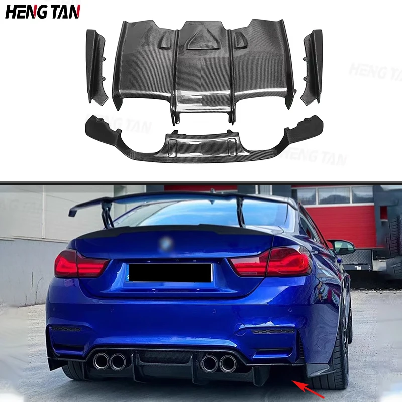 

Carbon Fiber Car Rear Bumper Lip Diffuser Spoiler Parts For BMW M3 F80 M4 F82 F83 Coupe 2014-2018 Upgrade Body kit