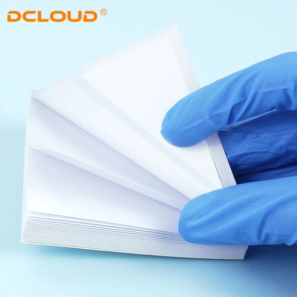 50Sheets Dental Disposable Mixing Paper Denture Laboratory Cement Powder Pad Dentist Clinic Spatula Composite Consumable S/M/L