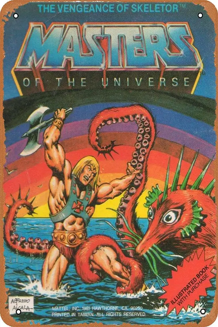 He-Man Cartoon Movie Poster Retro Vintage Signs 8x12 Inch Wall Home Room Door Sign Metal Signs sign
