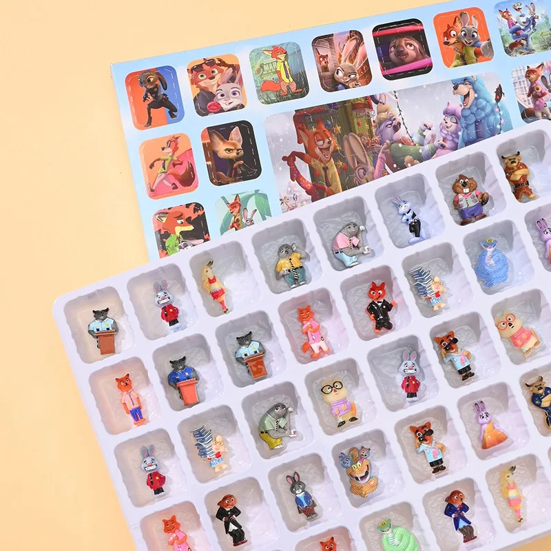 جديد ل Zootopia2 صندوق أعمى ثقب متعة أنيمي التقويم قلادة مفاجأة صندوق الكرتون عيد الميلاد صندوق غامض هدايا الحفلات 40 قطعة