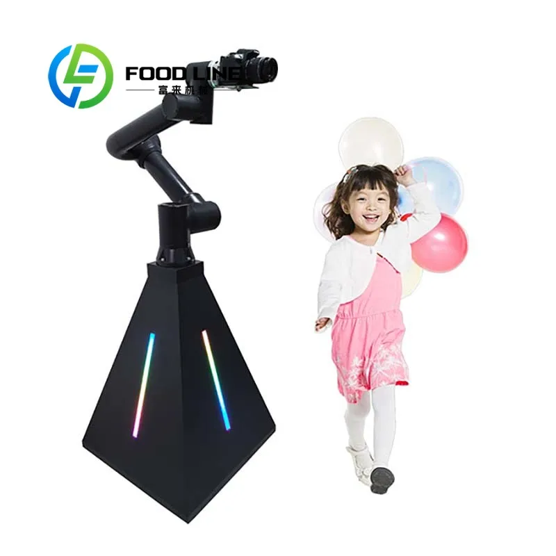 Photo Arm Robot With Touch Screen Control Intelligent Robotic Arm Operation Easy For User To Take Photos In Public Area