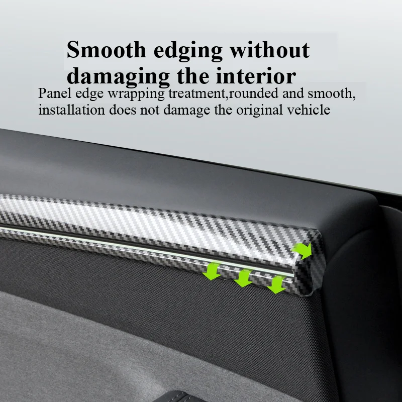 For Tesla Mode Y Juniper 2025 Launch Accessories Dashboard Interior Trim Strip Door Decoration Center Console Decorative Strip