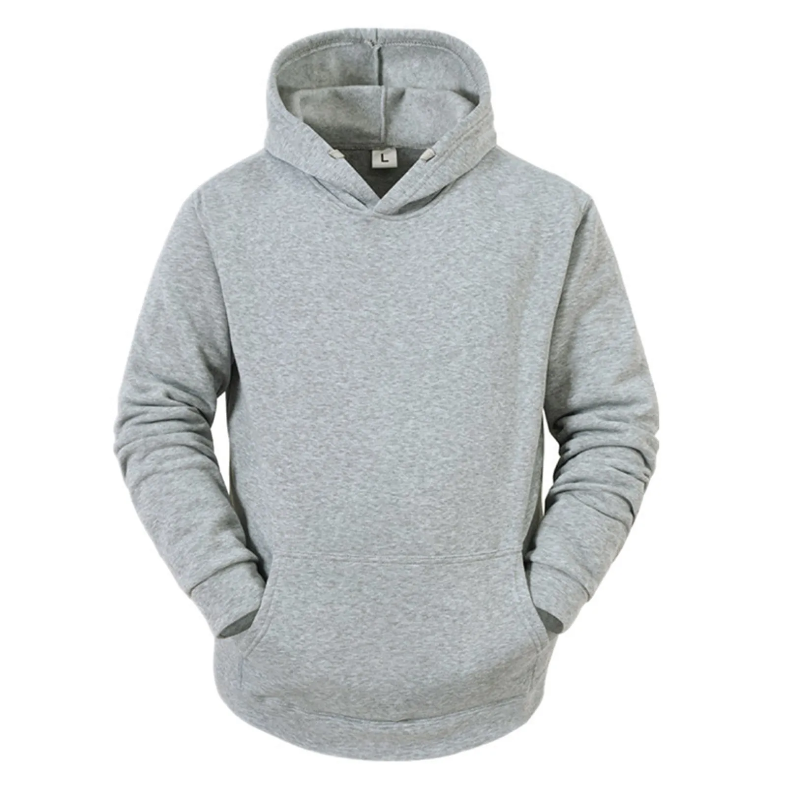 

Men Solid Color Hooded Hoodie Drawstring Pockets Loose Sweatshirt Autumn Winter Oversized Pullover Sports Jogging Tracksuit Coat