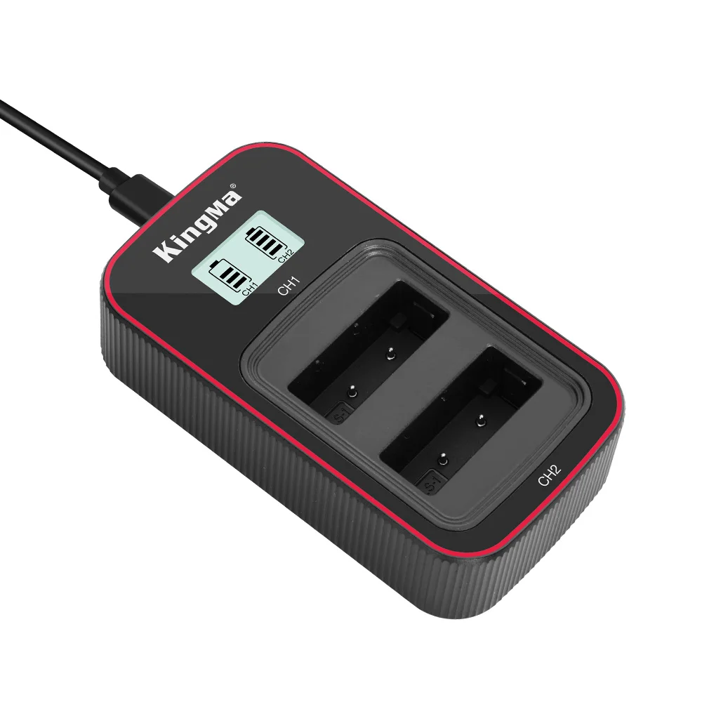 

KingMa Smart LCD Dual Charger for Olympus BLS-5 BLS-50 PS-BLS5 BLS1 EPL1 EPL3 EPM1 OM-D E-M10 Mark II, III, IIIs, IV